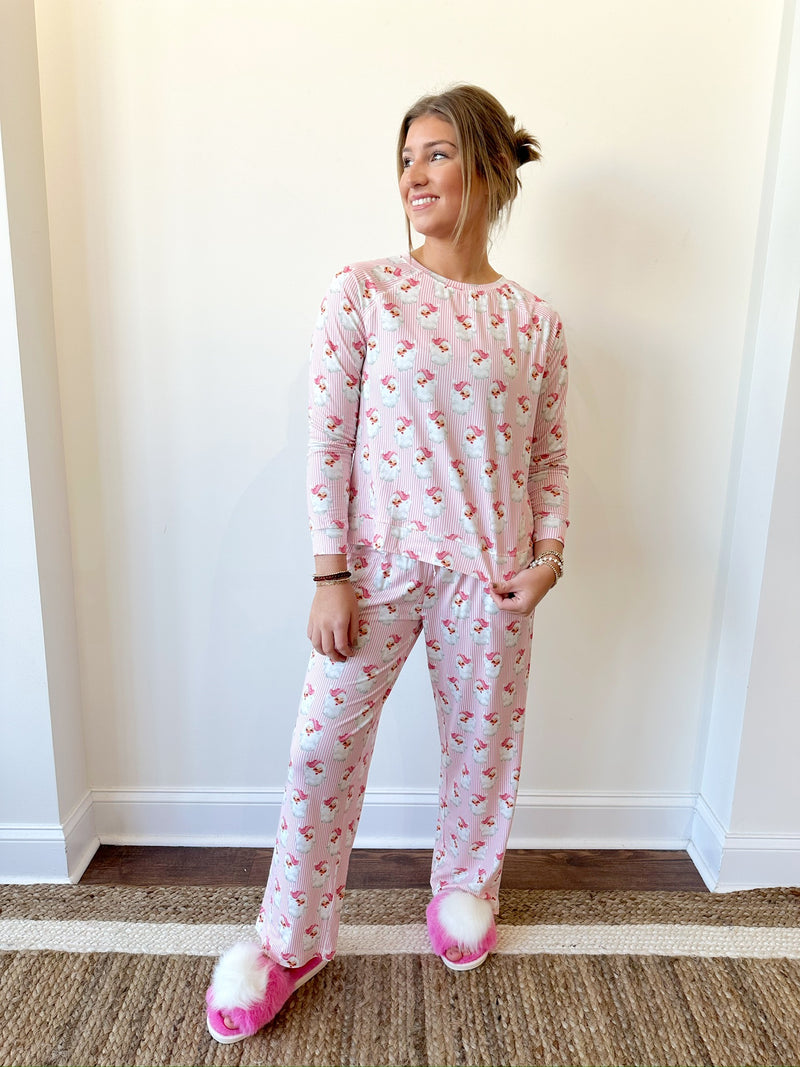 Annie Santa PJ Set-Pink