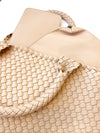 Gracie Woven Tote Bag-Beige