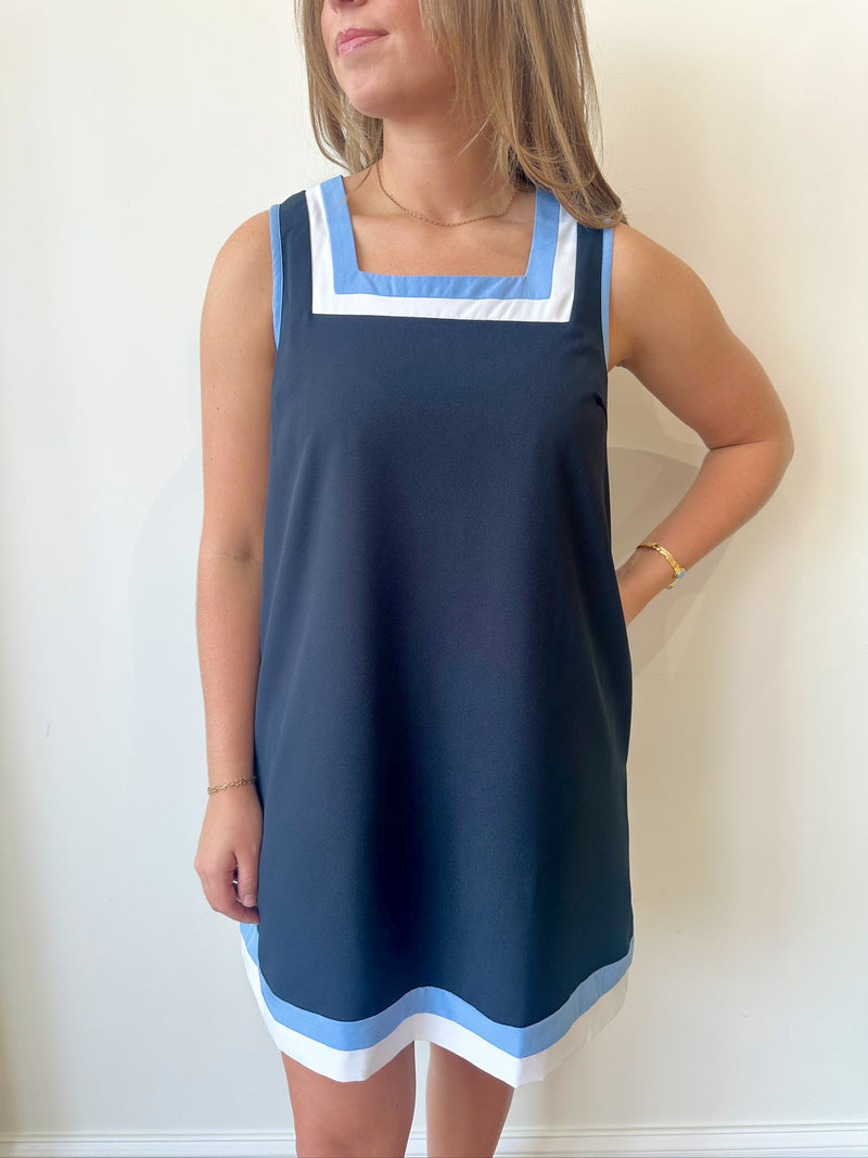 Peyton Navy Dress