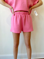 Cloud Fleece Shorts- Pink