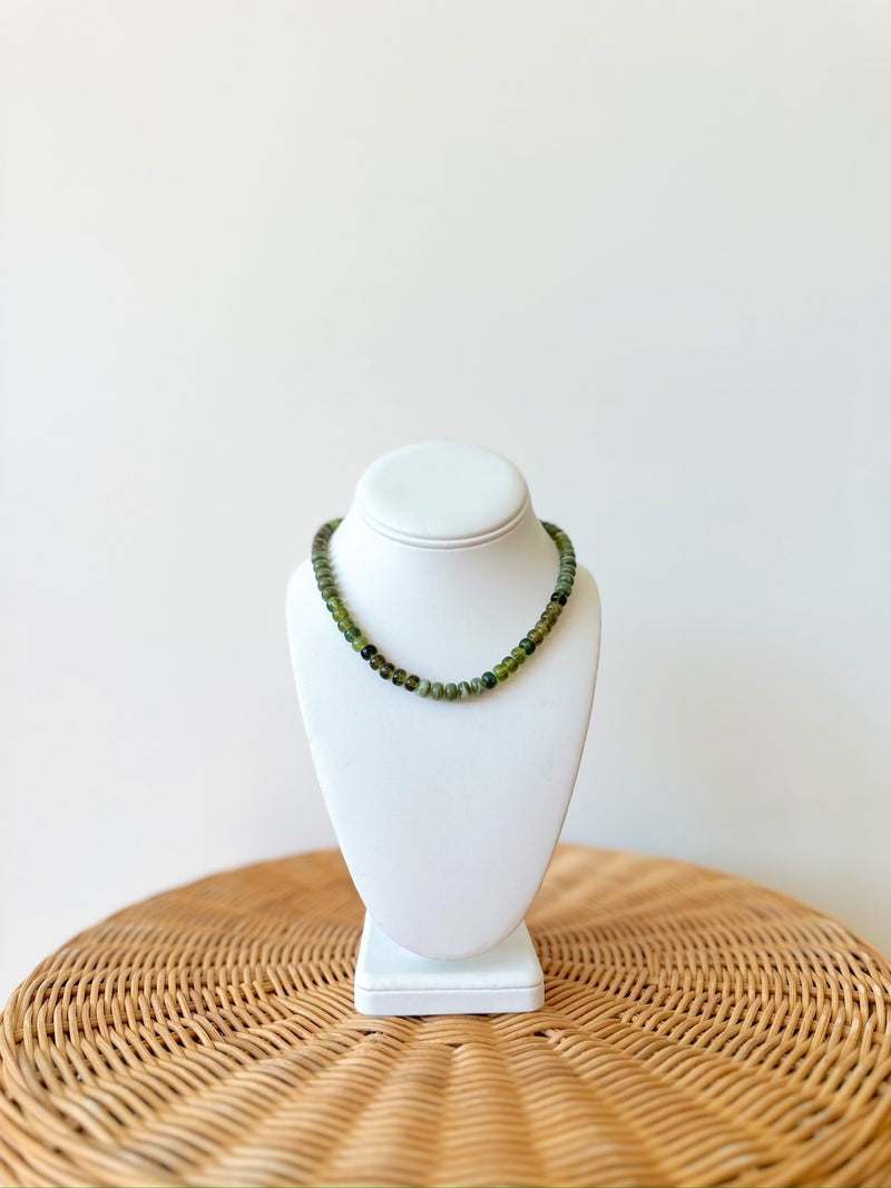 Jordan Beaded Necklace-Green