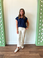 Ashley Navy Top