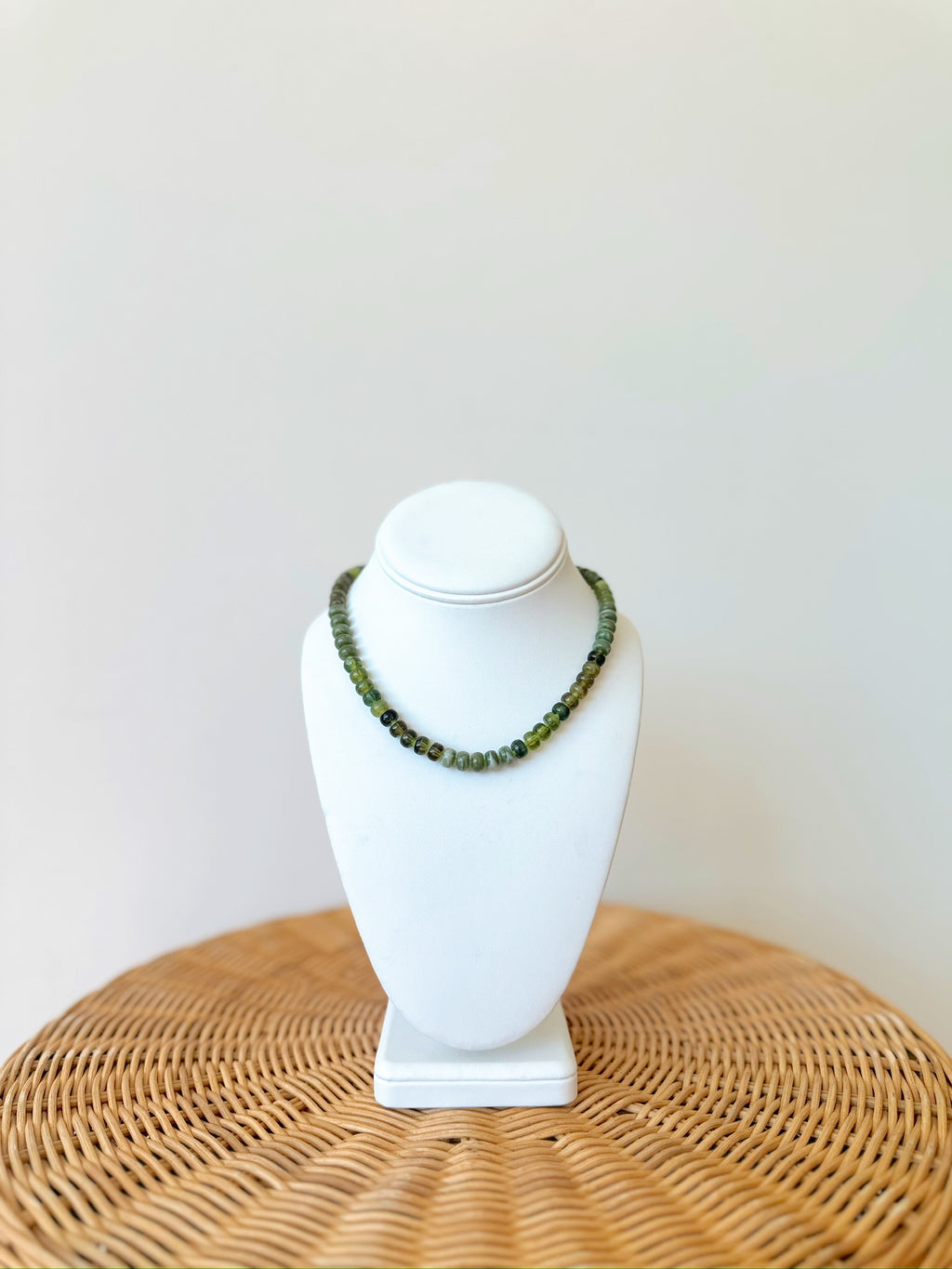 Jordan Beaded Necklace-Green