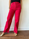 Annie Wide Leg Jeans-Red