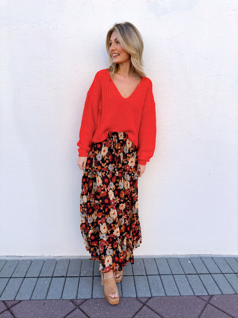 Jayda Red Sweater