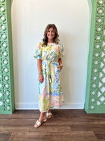 Brynne Citrus Splash Midi Dress
