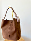 Amanda Bucket Bag-Brown
