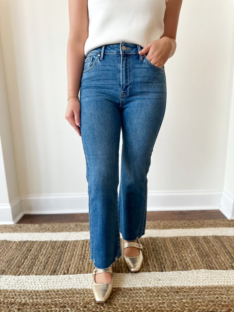 Abigail Crop Flare Jeans