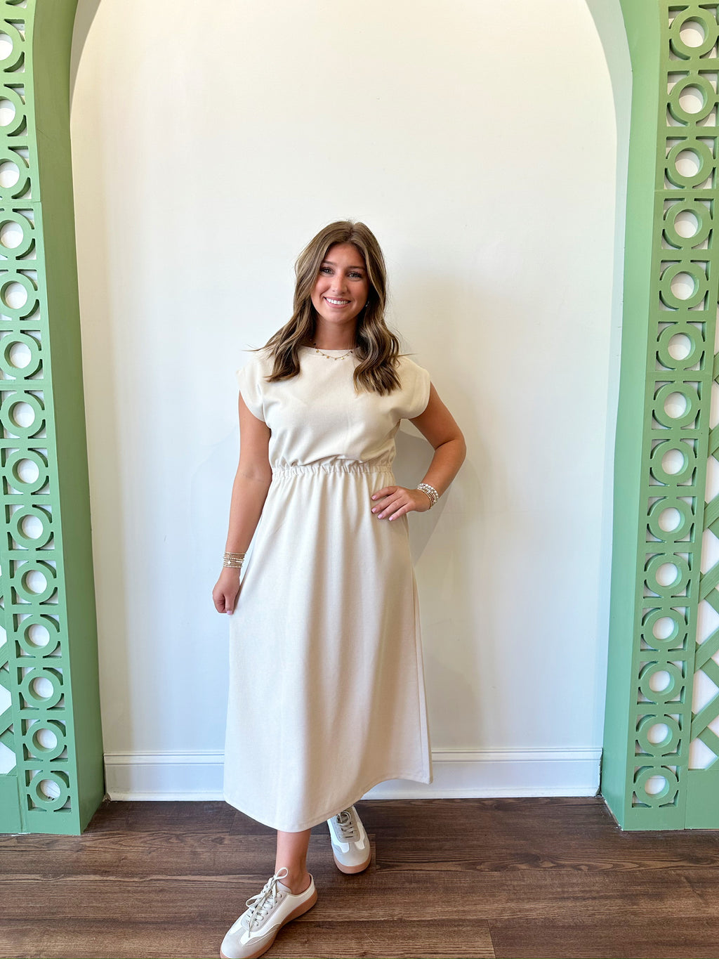 Mia Beige Dress