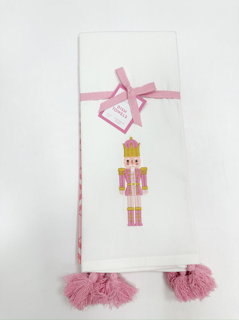 Nutcracker Tassel Dish Towel Set