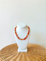 Lora Beaded Necklace-Peach