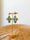 EE Turquoise Cross Earrings