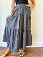 Meghan Charcoal Skirt