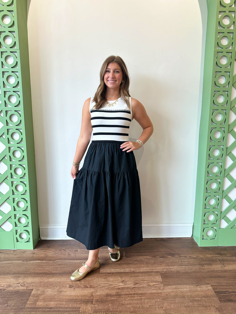 Katie Midi Dress-Black