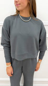 Macy Grey Top