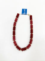 Macy Beaded Necklace- Wine