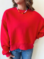 Allie Red Sweatshirt