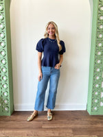 Parker Navy Top