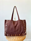 Carmin Brown Tote Bag