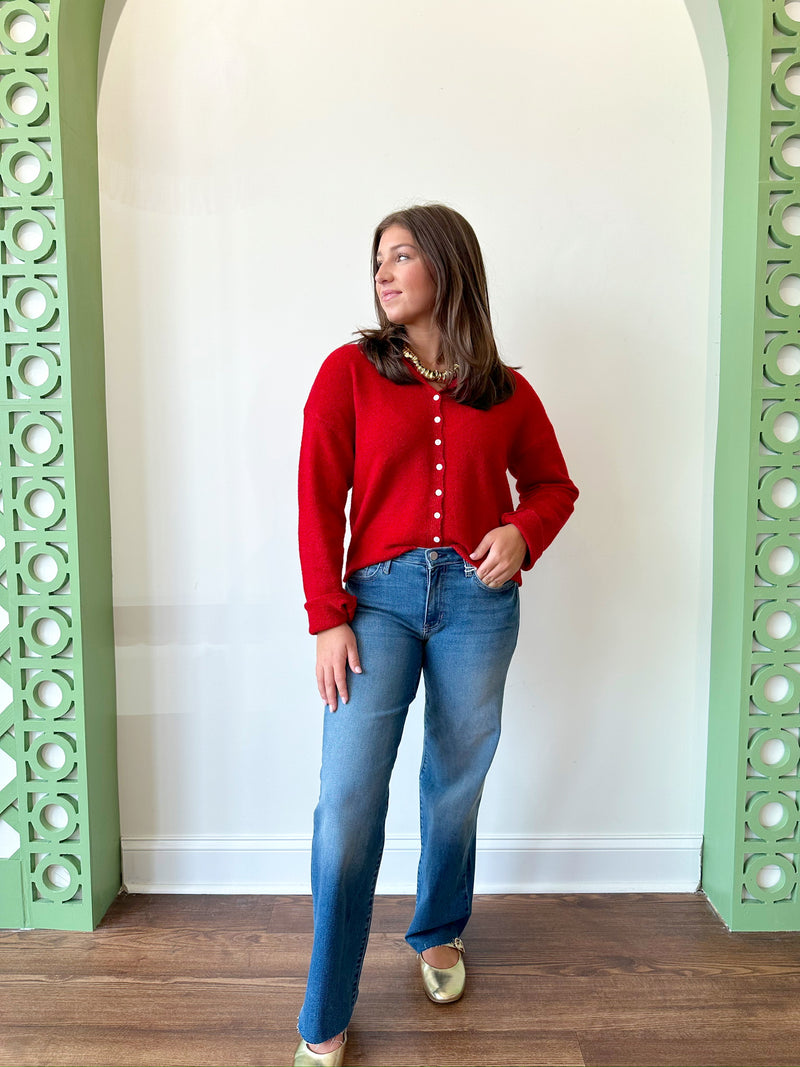 Taylor Red Cardigan