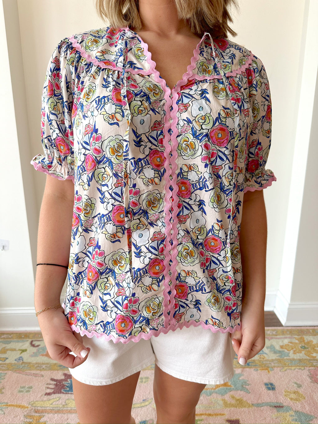 Malory Floral Top