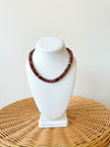 Harper Beaded Necklace-Burgundy
