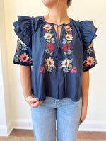 Jadie Navy Top