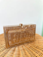 Kara Taupe Clutch