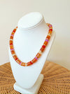 Lora Beaded Necklace-Peach