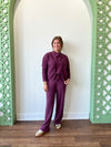 Mindy Plum Quilted Jacket