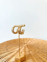 Livvy Bamboo Textured Hoops