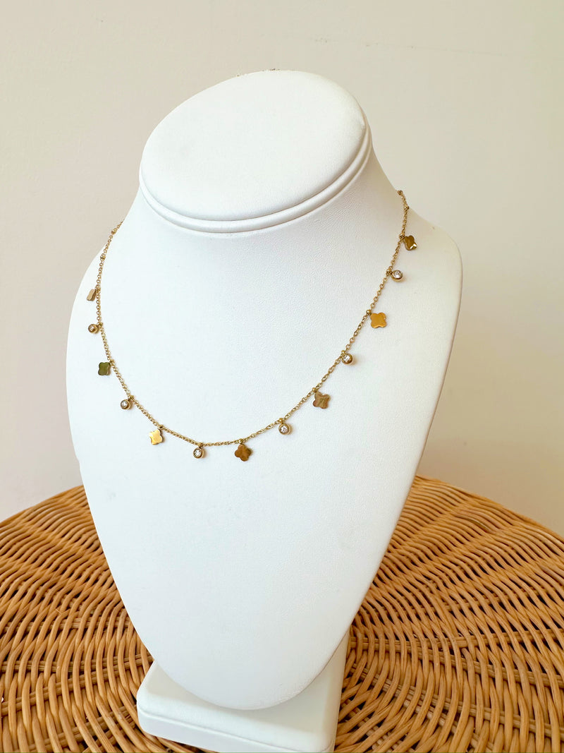 Rose Clover Necklace