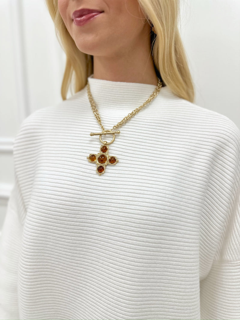 Devin Tortoise Pendant Necklace