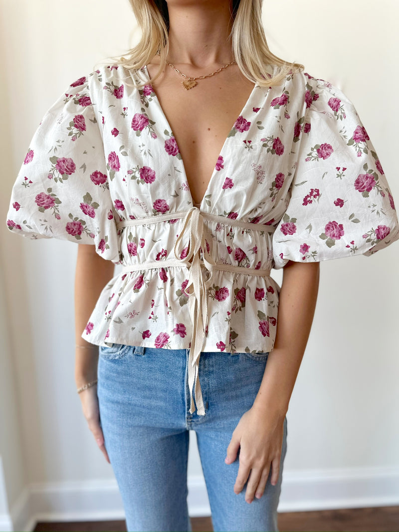 Sue Floral Top