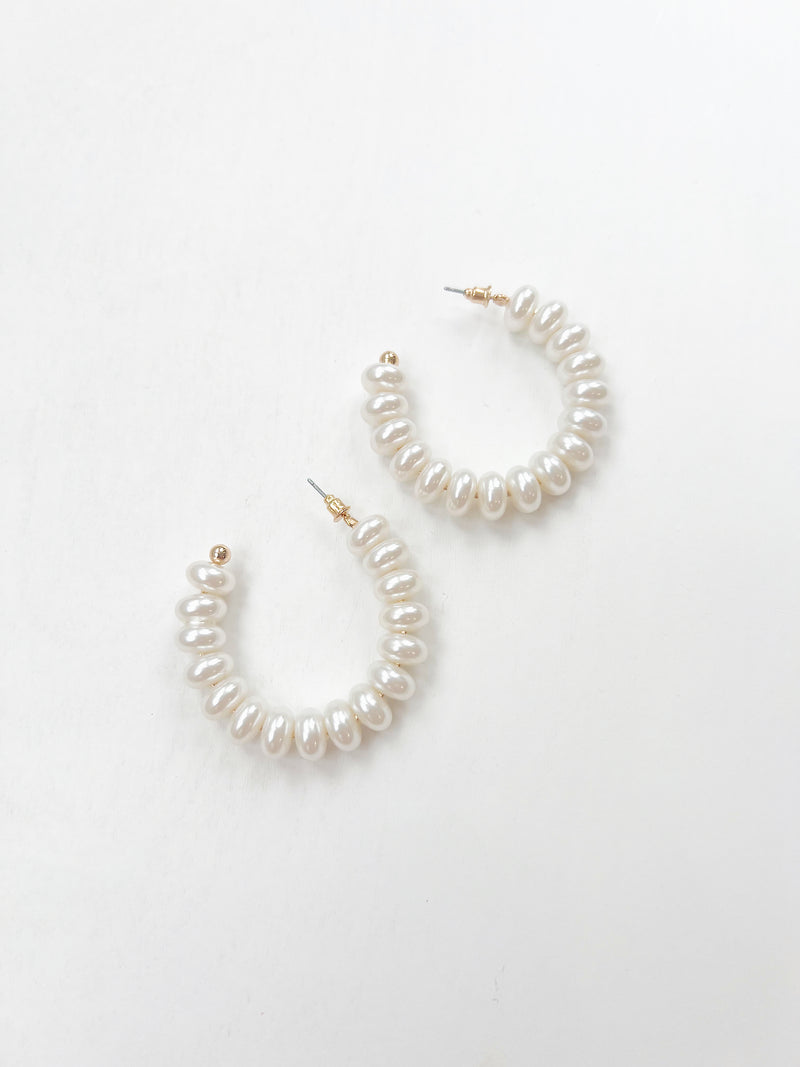 Paisley Pearl Hoops