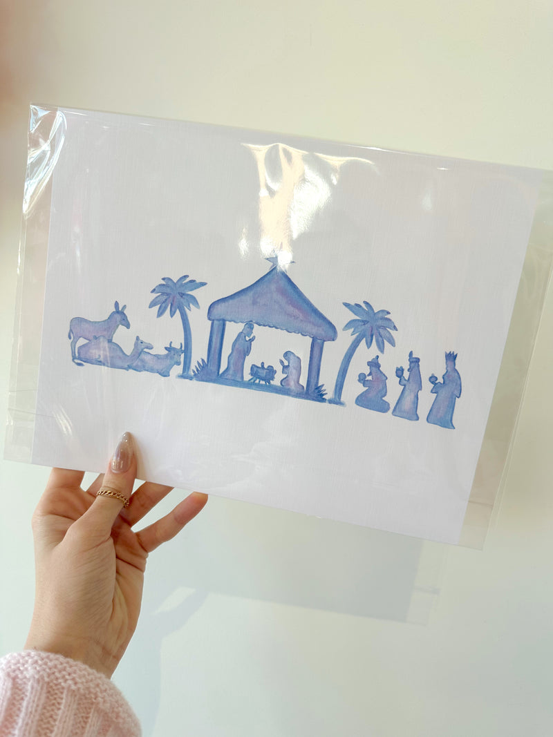 Blue Baby Jesus Art Print 1