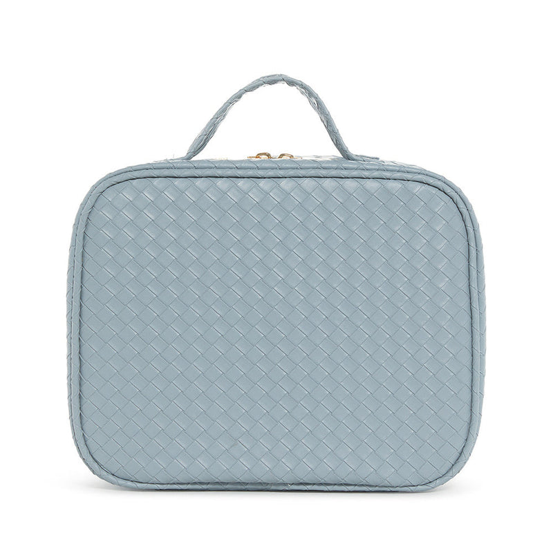 Luxe TRVL2 Cosmetic Toiletry Case- Woven Bleu