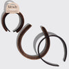 Satin & Velvet Headbands-Black/Choco