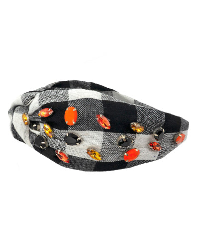 Spooky Checkered Headband