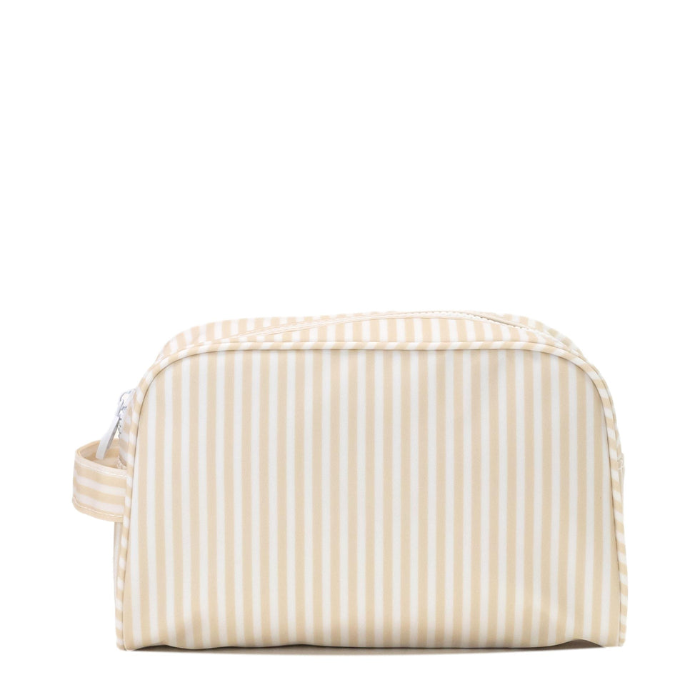 Stowaway Toiletry Bag-Sand Striped