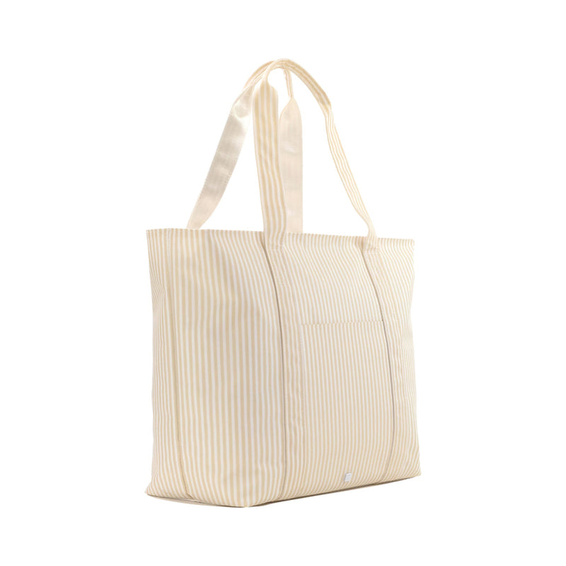 TRVL Jumbo Tote- Sand Striped