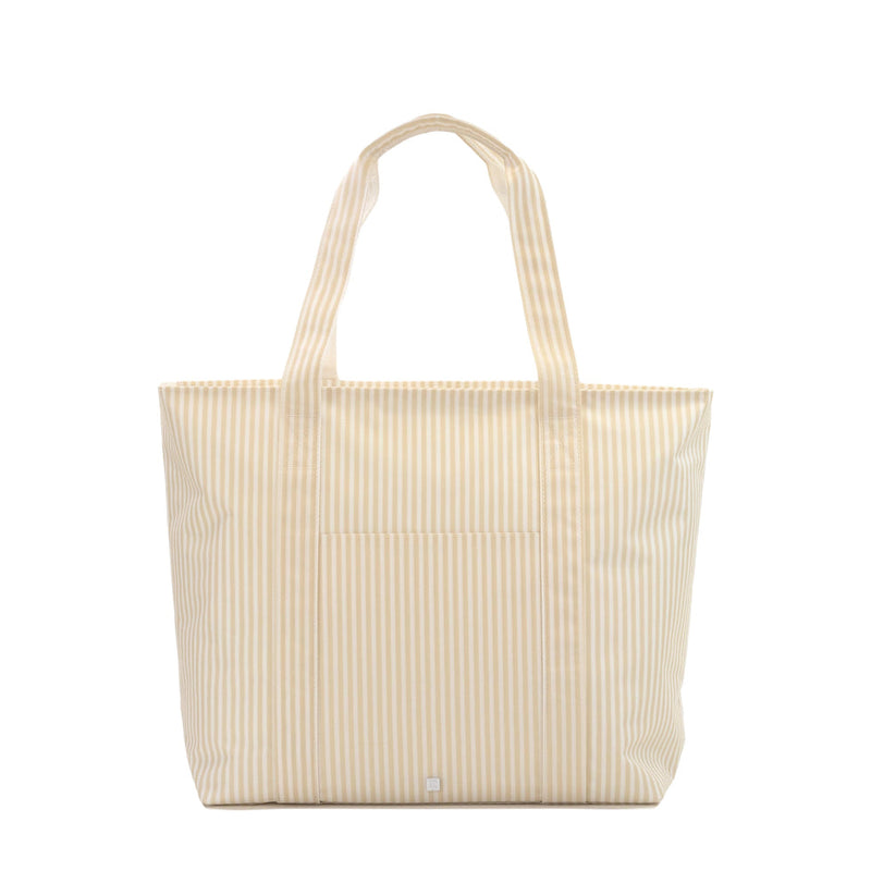 TRVL Jumbo Tote- Sand Striped