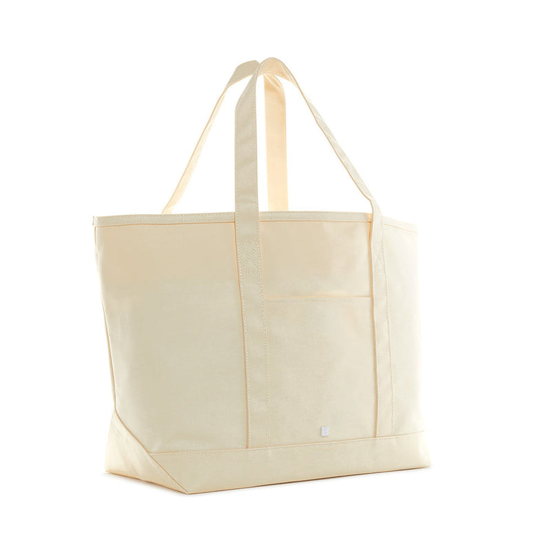 Maxi Tote Coated Canvas-Natural