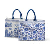 Blue & White Tote Bag