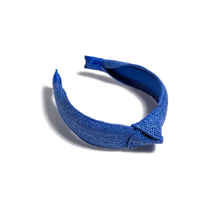 Blue Woven Knotted Headband