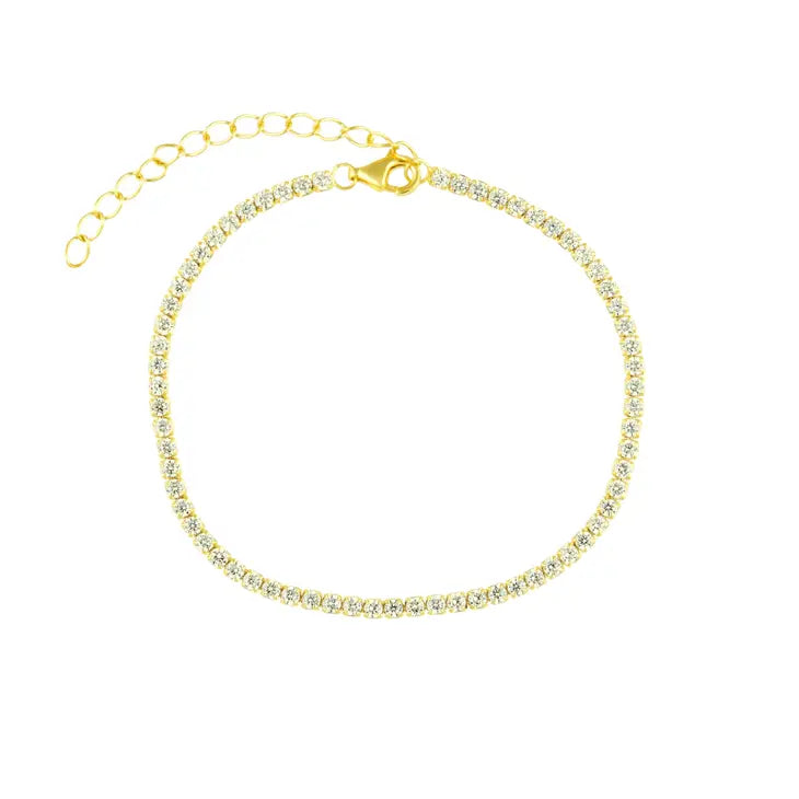 Chloe Tennis Bracelet Canary Gold