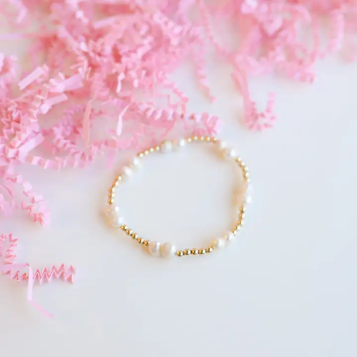 Coastal Pearl Bracelet-Gold