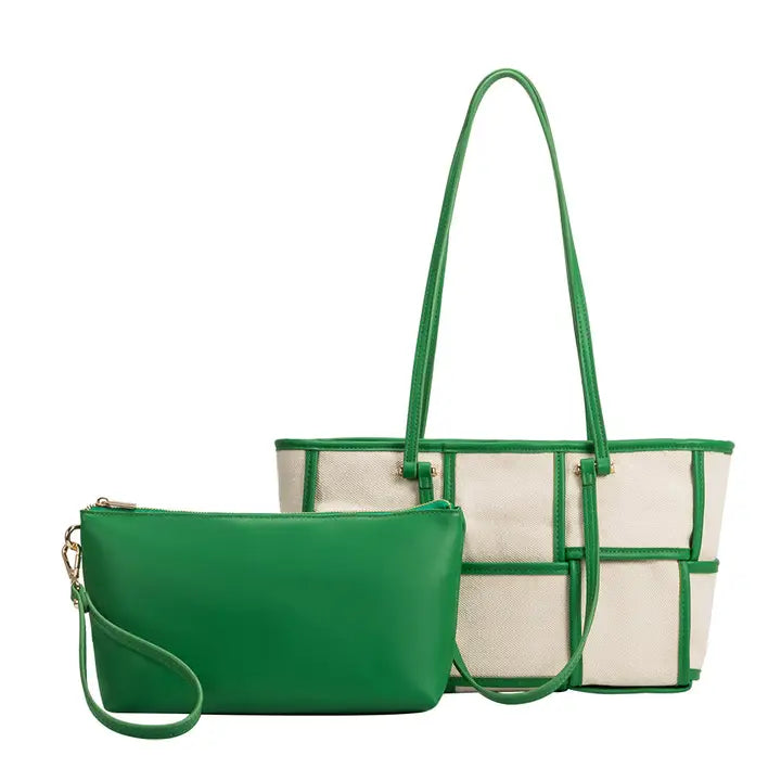 Delany Green Tote Bag