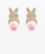 Easter Rabbit Earrings-Multi