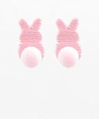 Easter Rabbit Earrings-Pink